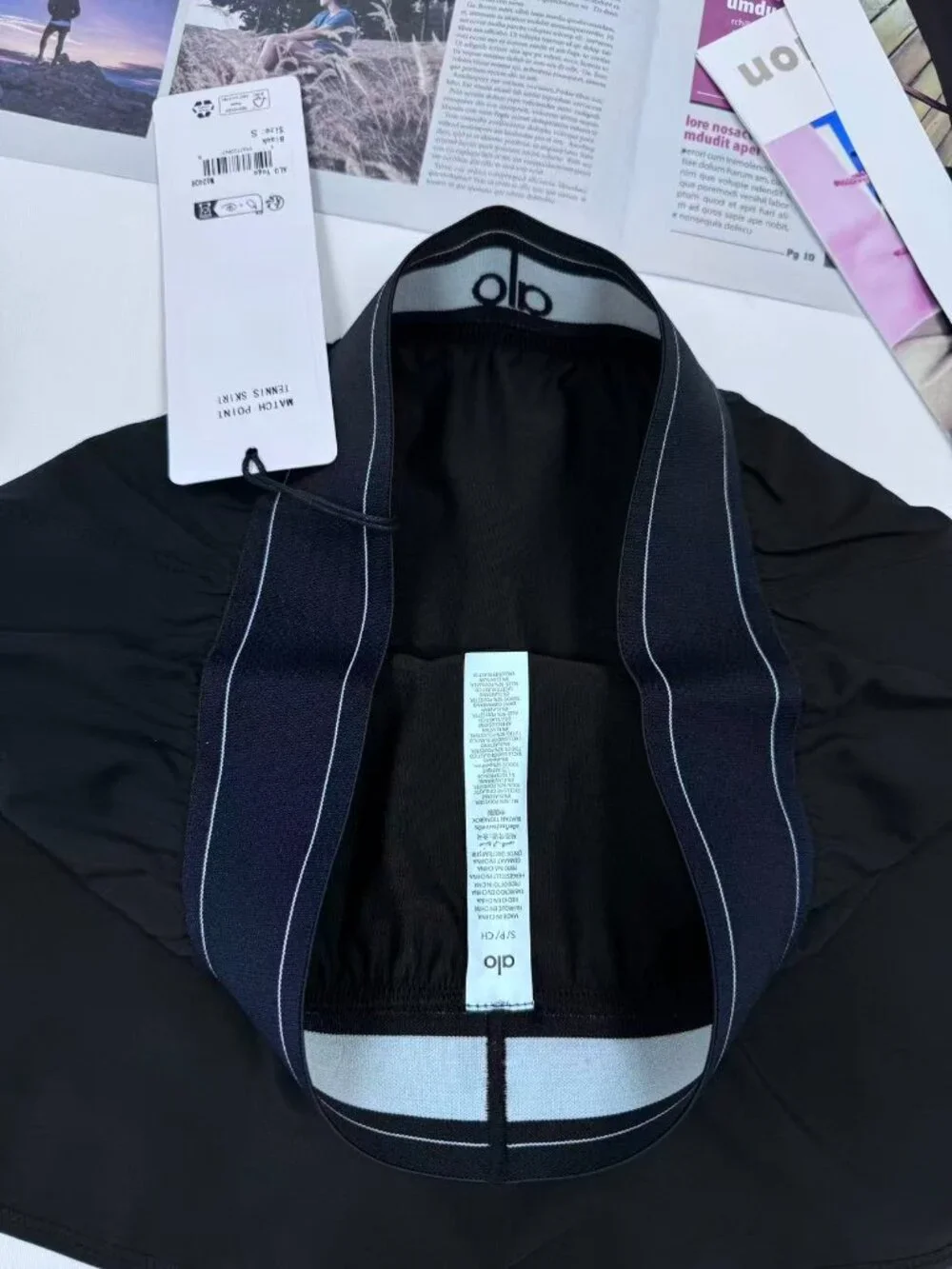 NWT | ALO Yoga  Black  Match Point Tennis Skirt 🤞 Tennis Golf Athletic Skirt 🖤